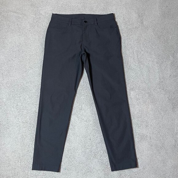 Lululemon ABC Slim Fit 5 Pocket Warpstreme Black Travel Pant Men's 32x30 - Picture 1 of 7